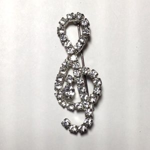 Vintage Treble Clef/Music Brooch
